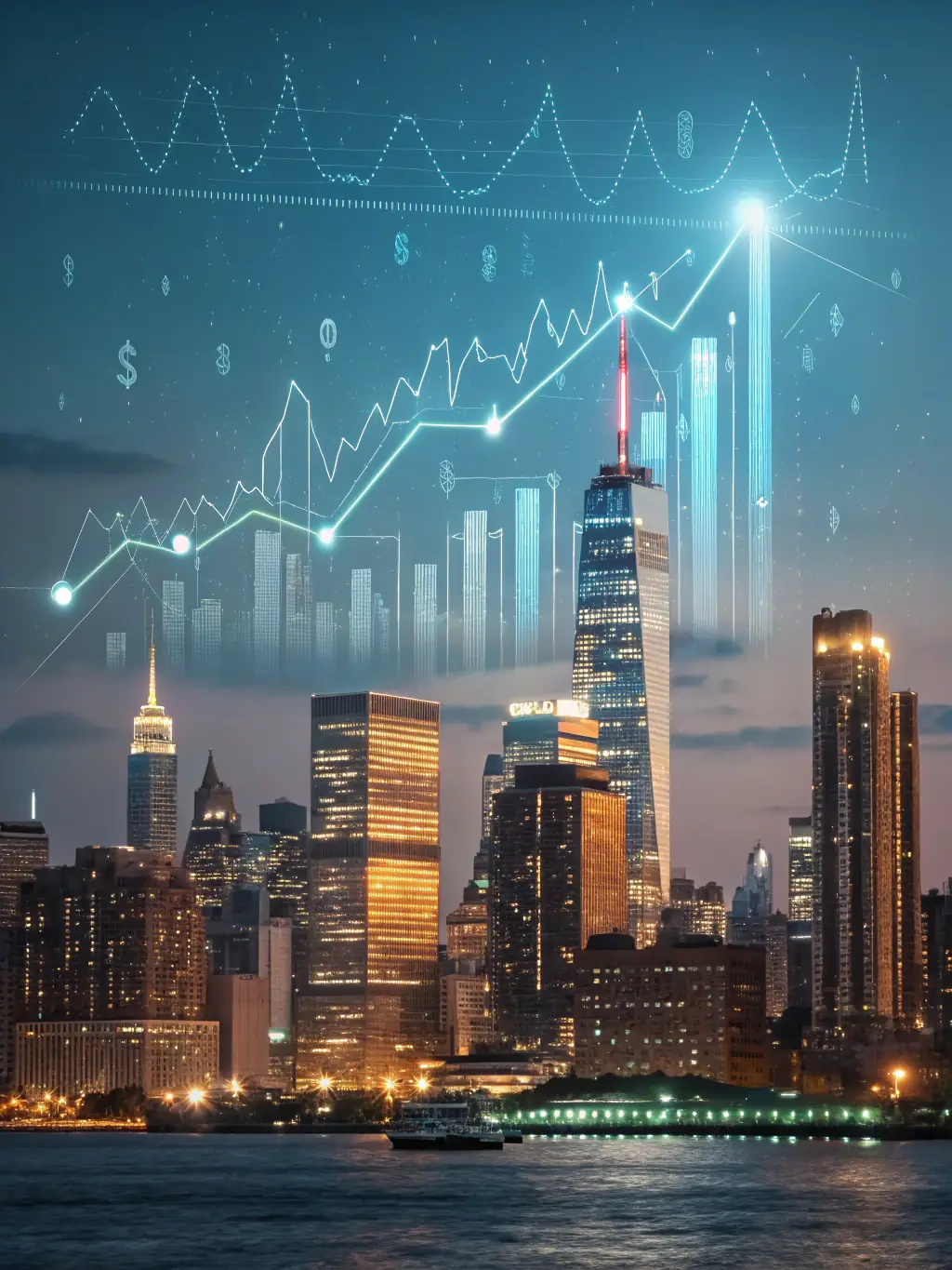 A cover image of a whitepaper titled 'The Future of AI in Business', featuring a futuristic cityscape and abstract neural network patterns.